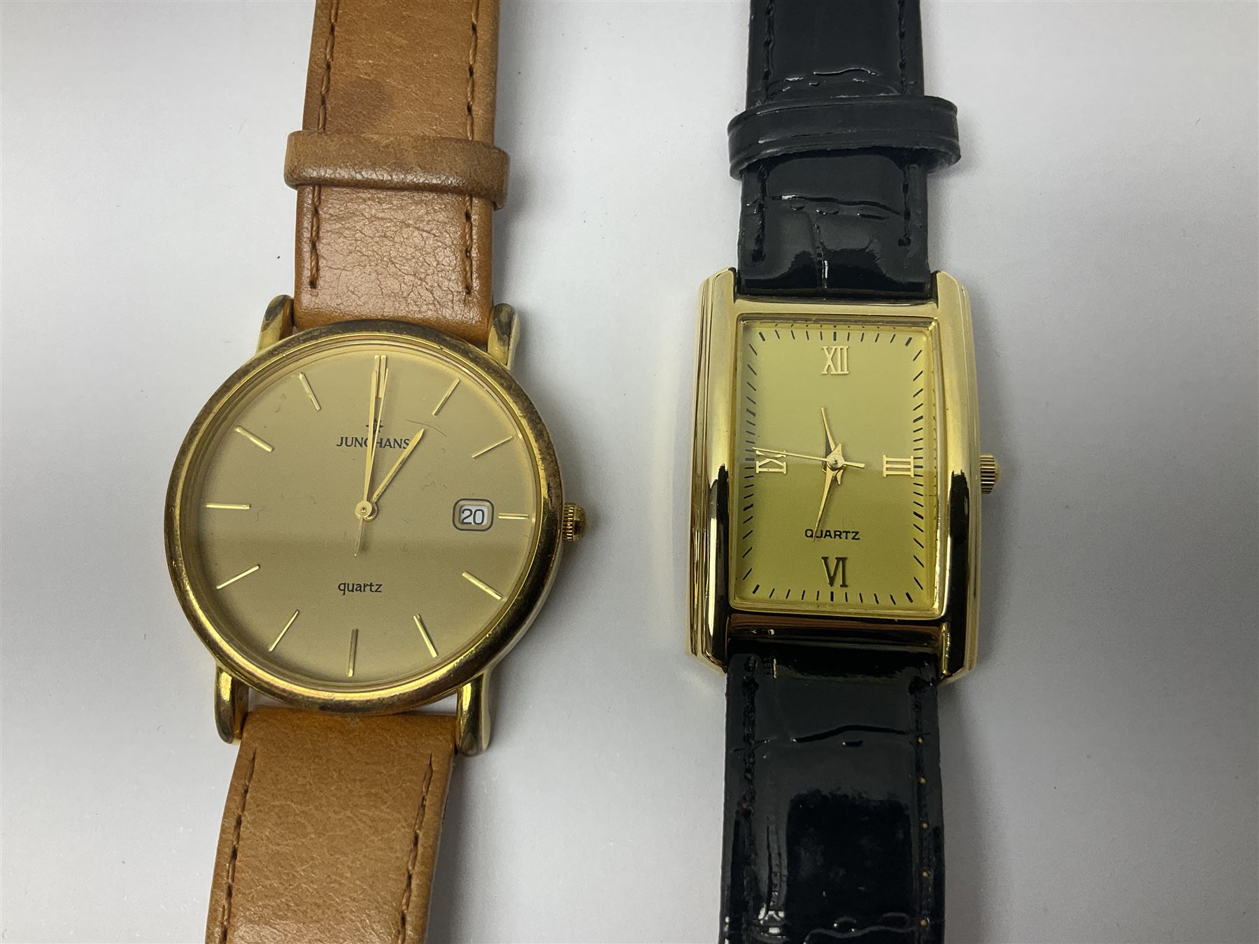 Four gentleman's quartz wristwatches including Tissot gold-plated T870/970 - Image 12 of 16