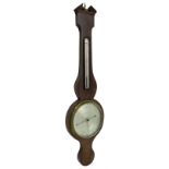 Hitzman & Co of Cambridge - Early 19th century mahogany mercury wheel barometer c1830