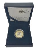 The Royal Mint United Kingdom 2010 ''Florence Nightingale' silver proof piedfort two pound coin