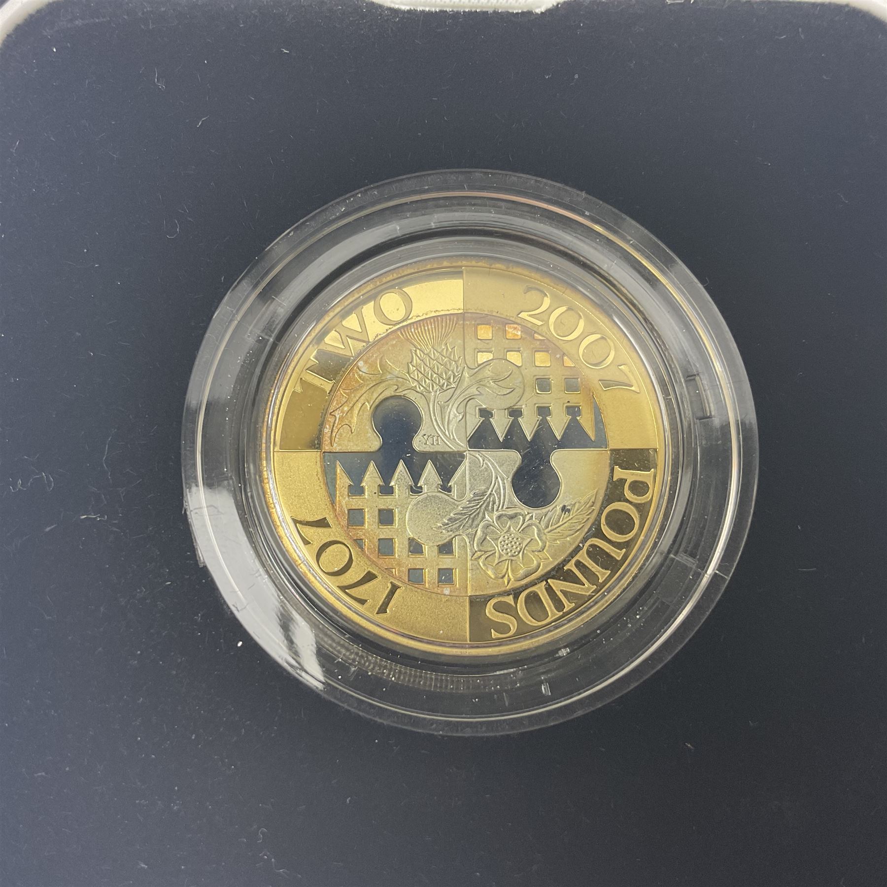 The Royal Mint United Kingdom 2007 '300th Anniversary of The Act Of Union' silver proof piedfort two - Image 2 of 6
