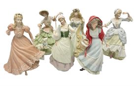 Collection of six Wedgwood Danbury Mint fairy tale figures