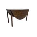 Oak drop leaf dining table