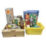 Collection of vintage and later toys and memorabilia to include Merlin's Football sticker book