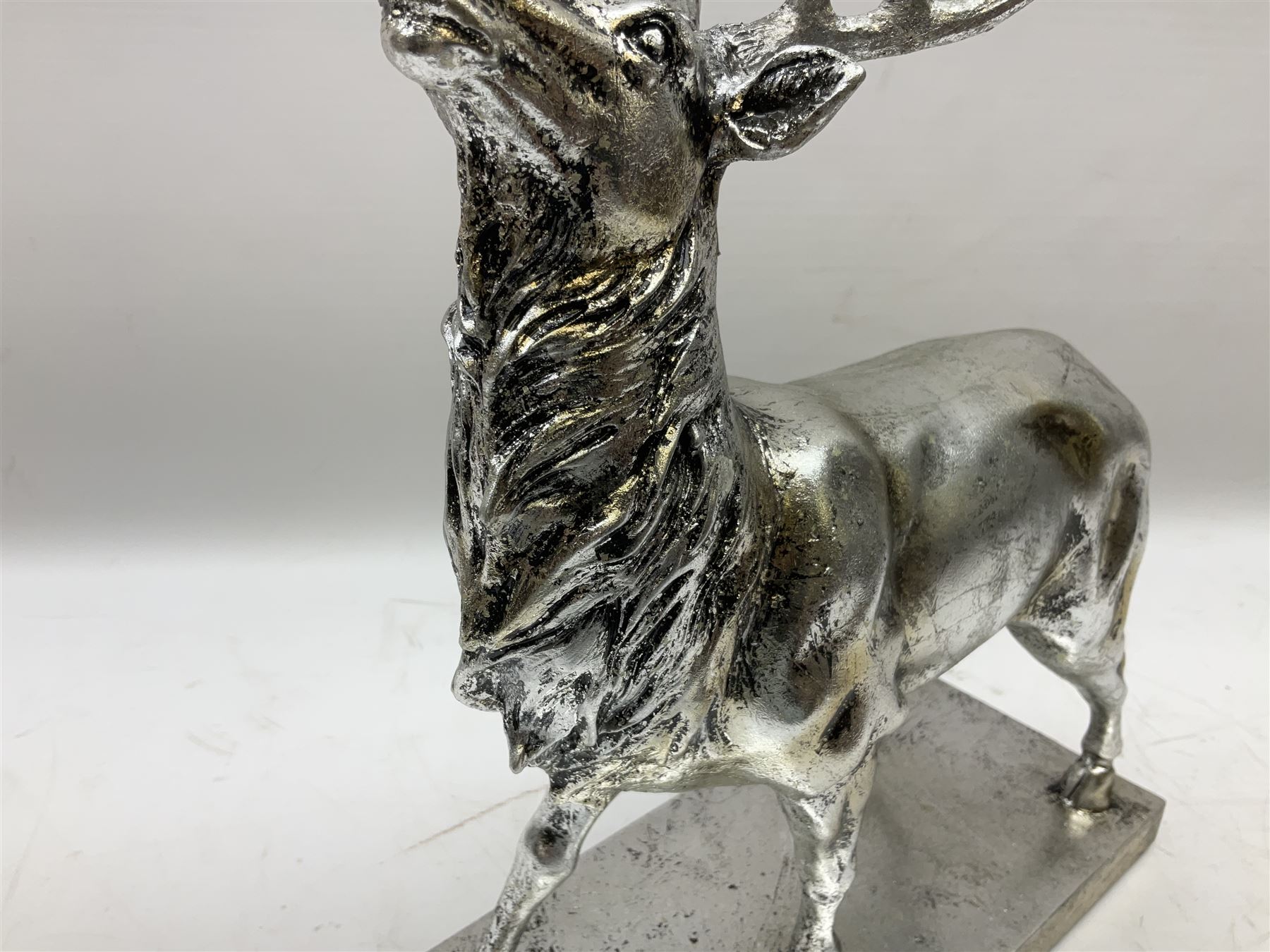 Composite silvered stag - Image 6 of 6