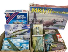 Large collection of Airfix and similar model kits