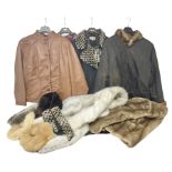 Collection of ladies vintage coats and hats
