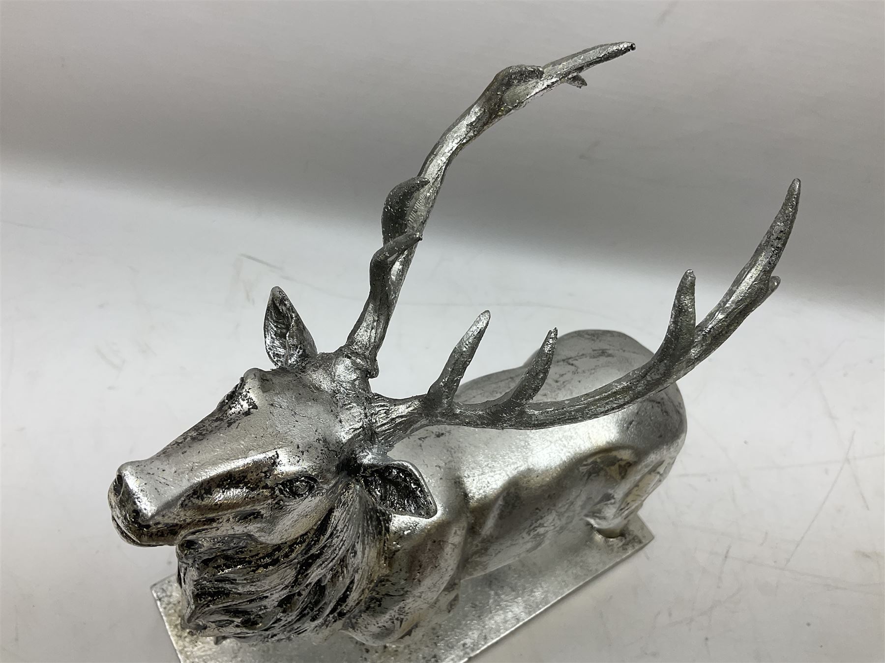 Composite silvered stag - Image 2 of 6