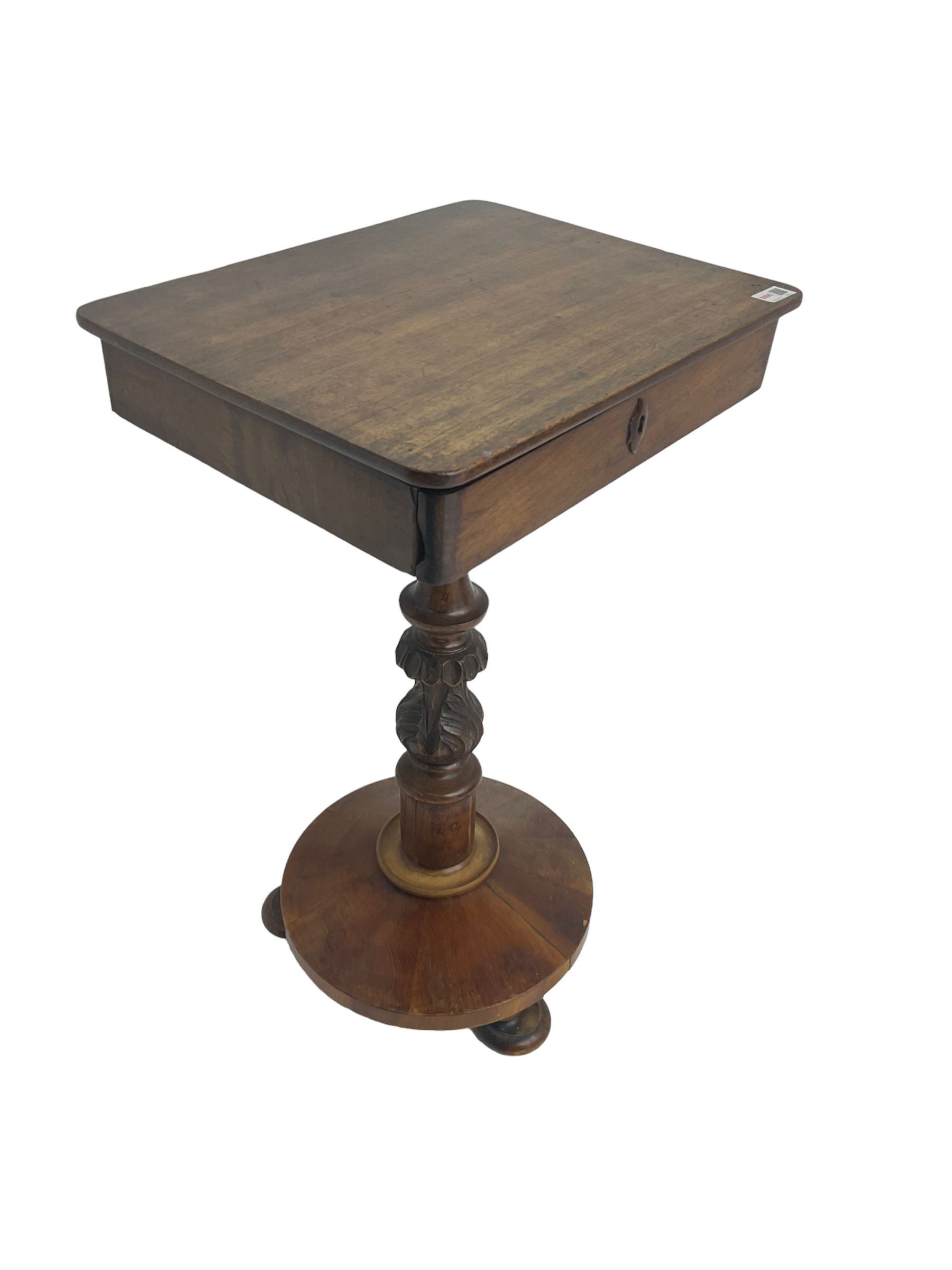 Victorian mahogany pedestal table - Image 2 of 2