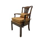 Chippendale design mahogany armchair