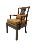 Chippendale design mahogany armchair