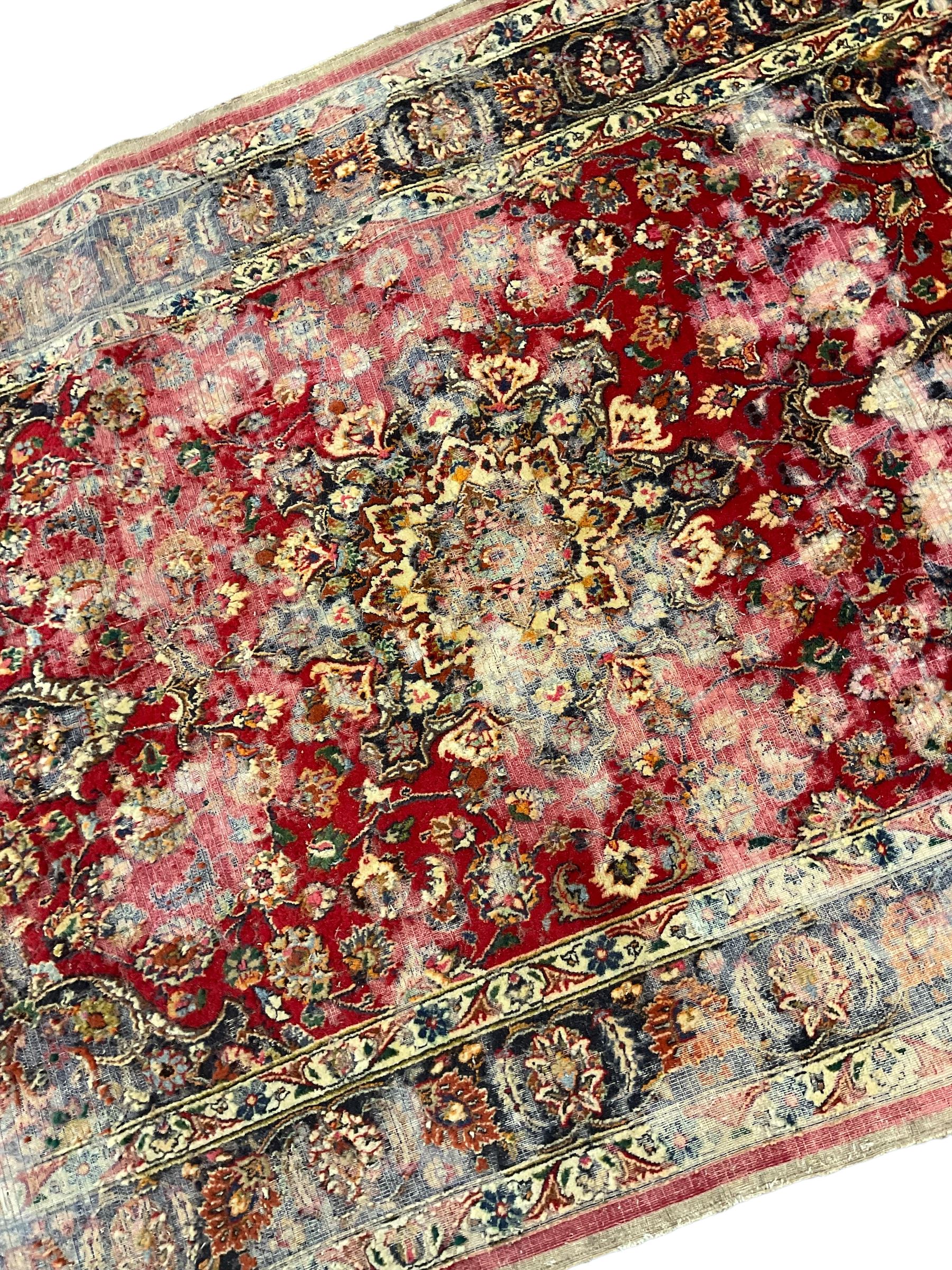 Antique Persian red ground rug - Image 2 of 4