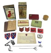 Small quantity of militaria and other items