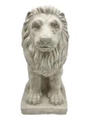 Cast composite figure of a lion