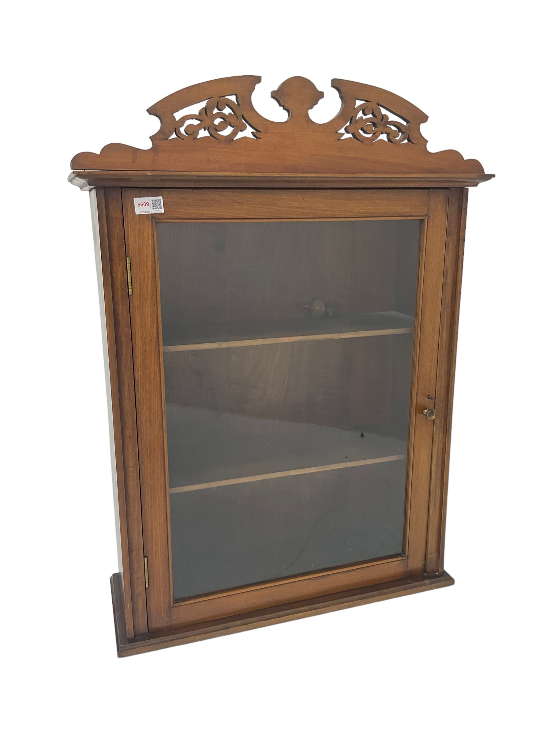 Edwardian mahogany hanging wall cabinet