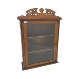 Edwardian mahogany hanging wall cabinet