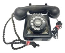 Belgique Bell Telephone by MFG Company with rotary dial and gilt decoration