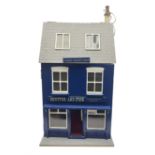 Shutter and Pose - scratch-built wooden doll's house as a two story shop