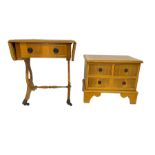 Miniature yew wood chest