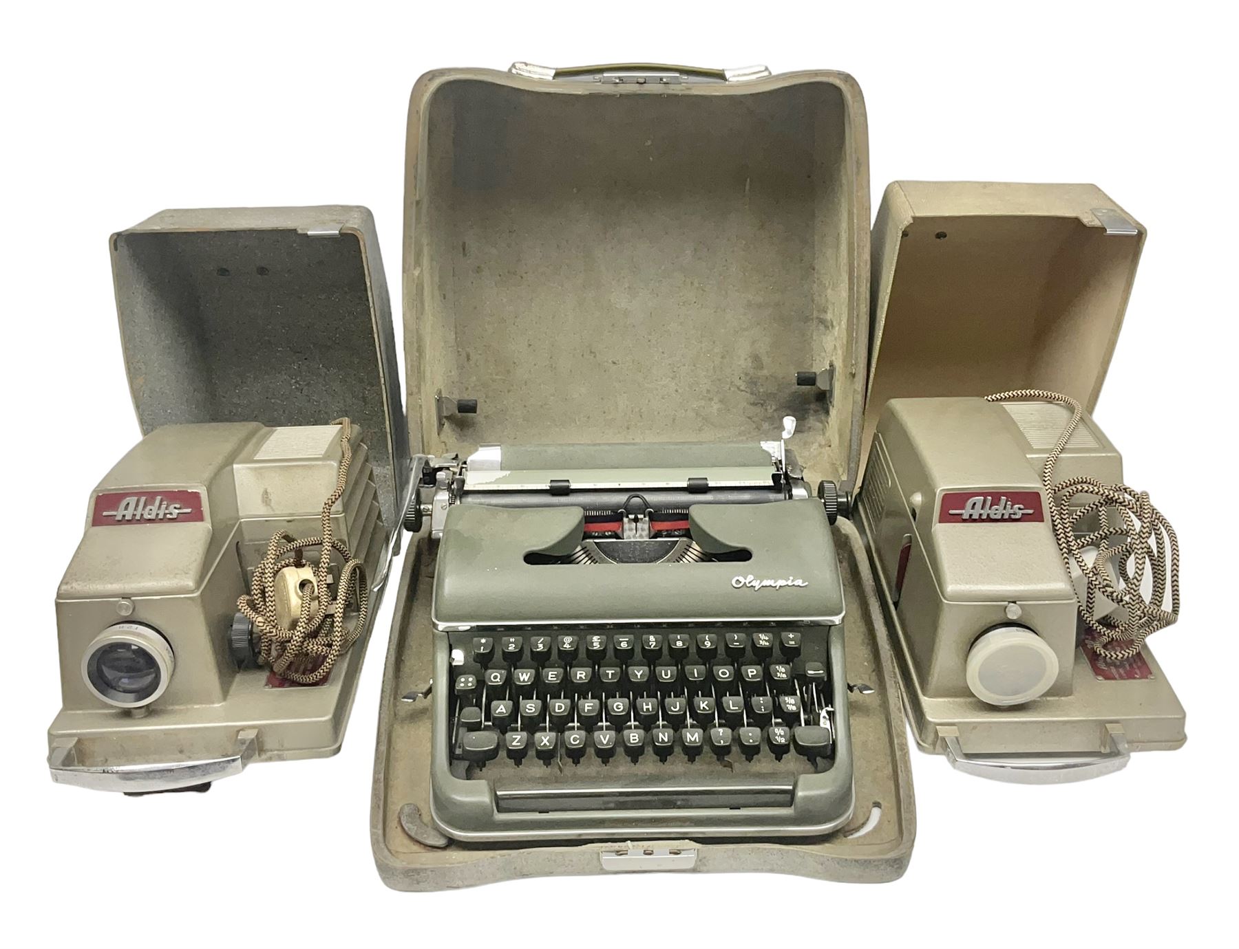 Olympia cased typewriter