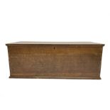 Late 19th century oak blanket chest