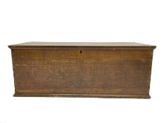 Late 19th century oak blanket chest