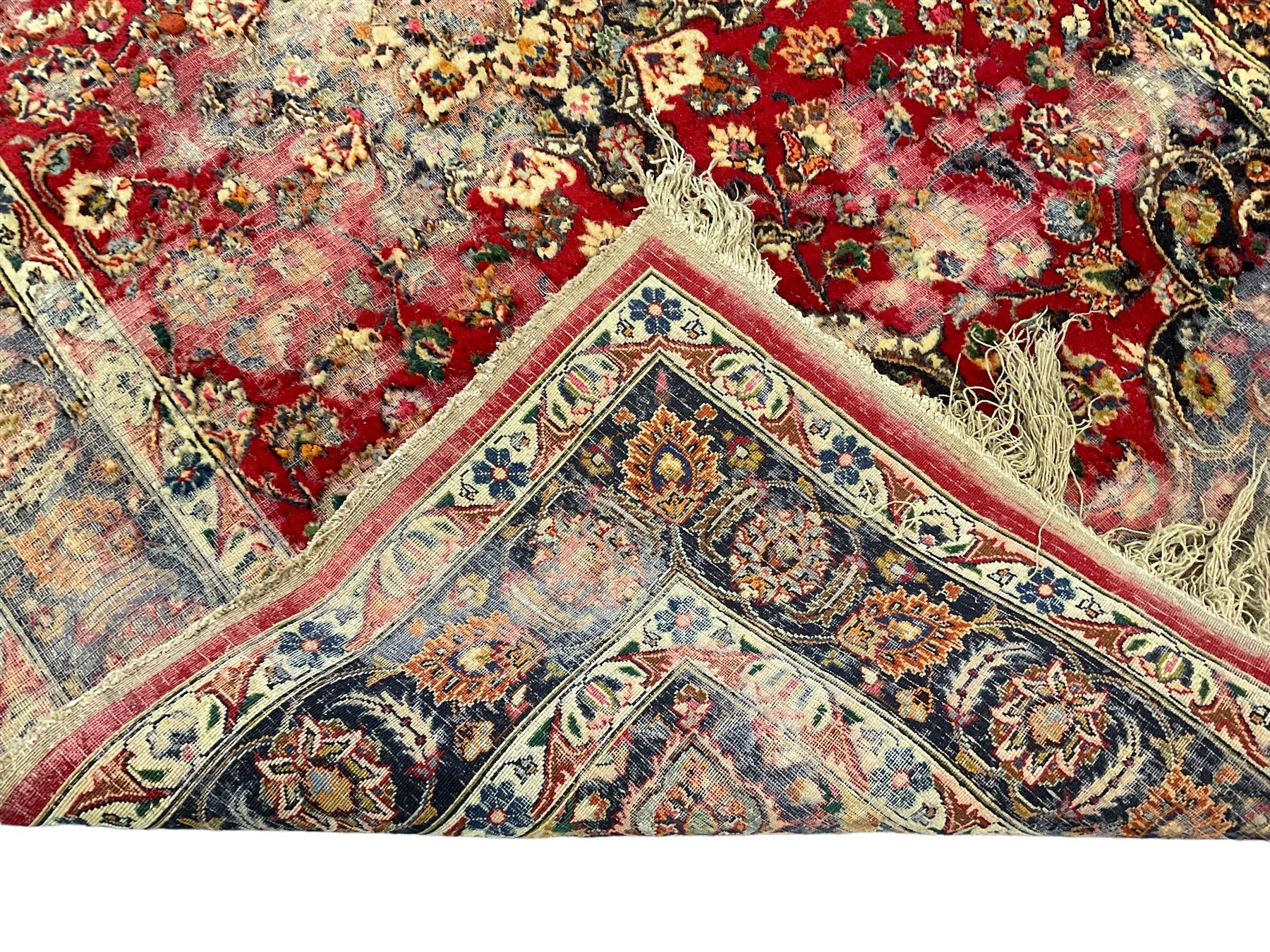 Antique Persian red ground rug - Image 4 of 4