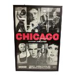 Large original theatre poster for Chicago: The Musical