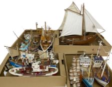 Collection of model ships