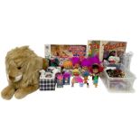 Collection of various toys to include Troll dolls