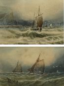 A Smith (British 19th/20th century): Fishing Boats off the Coast