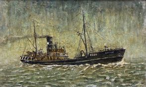 English School (20th century): Hull Trawler H569 'Loch Fleet'