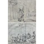 English School (Mid 19th century): Temperance Movement Cartoons