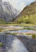 Gwendolen Dorrien-Smith (British 1883-1968): Fjord Landscape 'Norway'