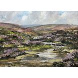 Ken Johnson (British 20th century): Moorland Landscape