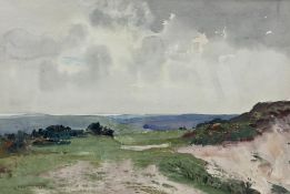 John Sanderson Wells (British 1872-1955): Upland Landscape