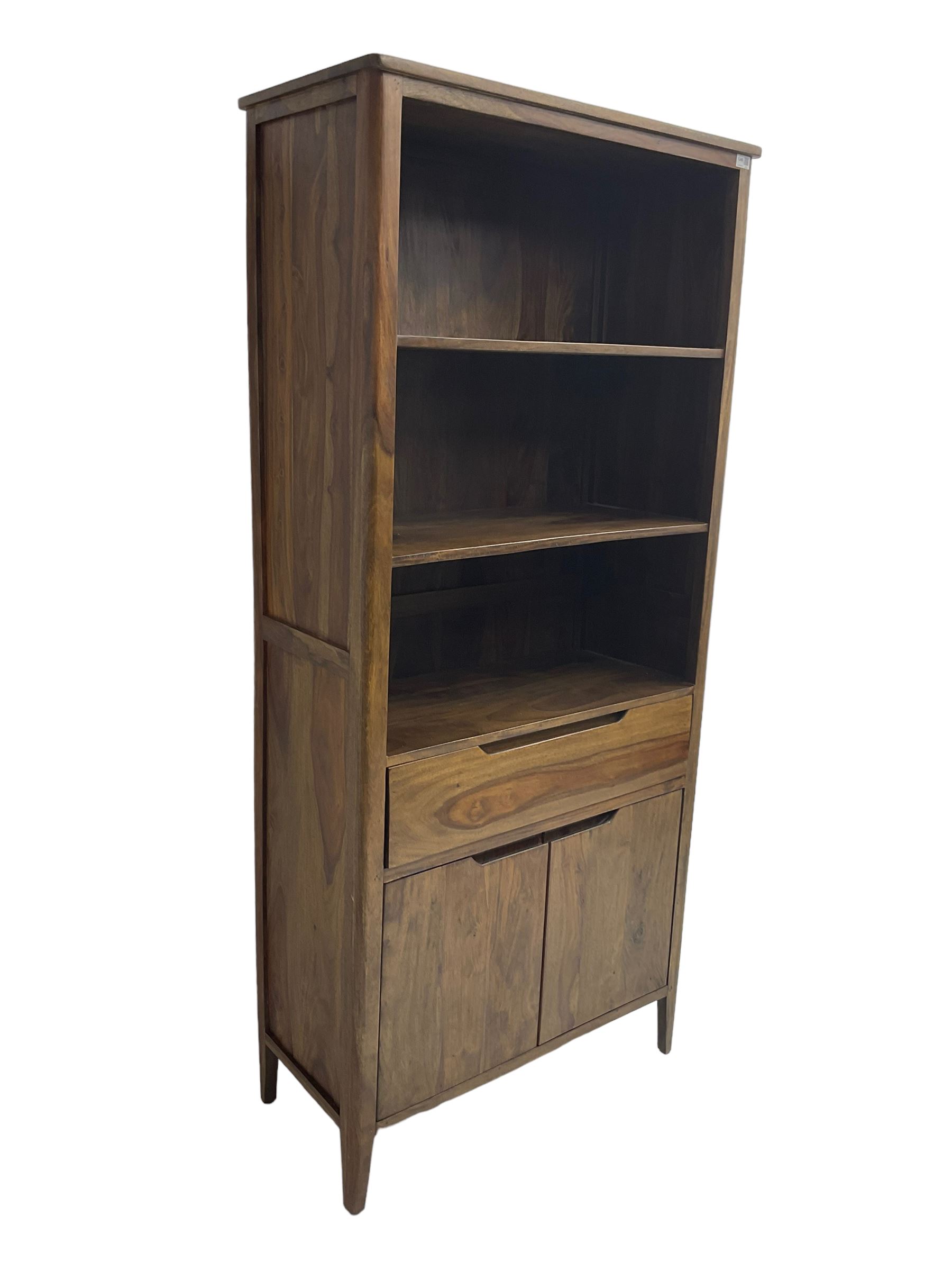 Hardwood bookcase - Image 4 of 6