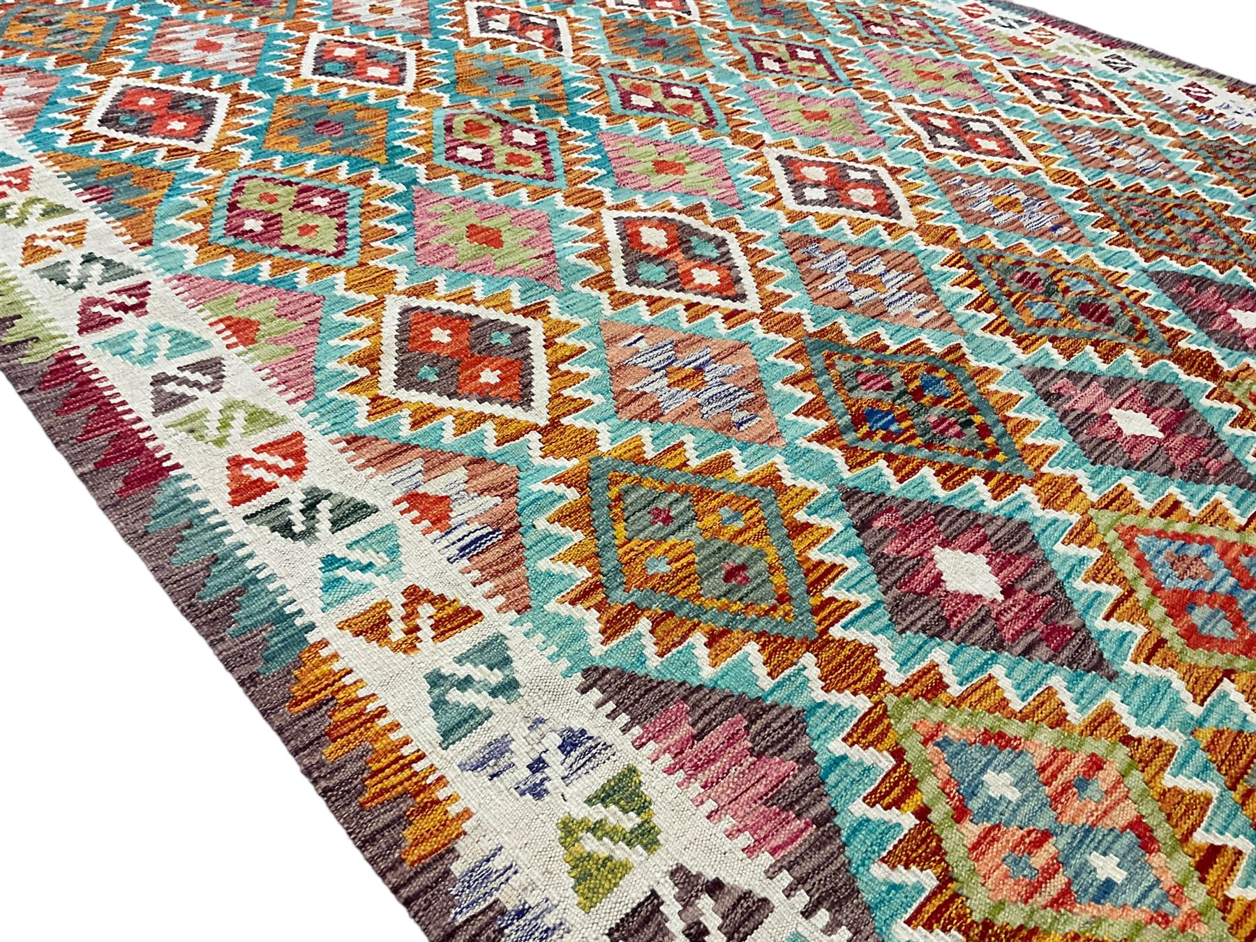 Anatolian Turkish Kilim multi-colour rug - Image 3 of 7