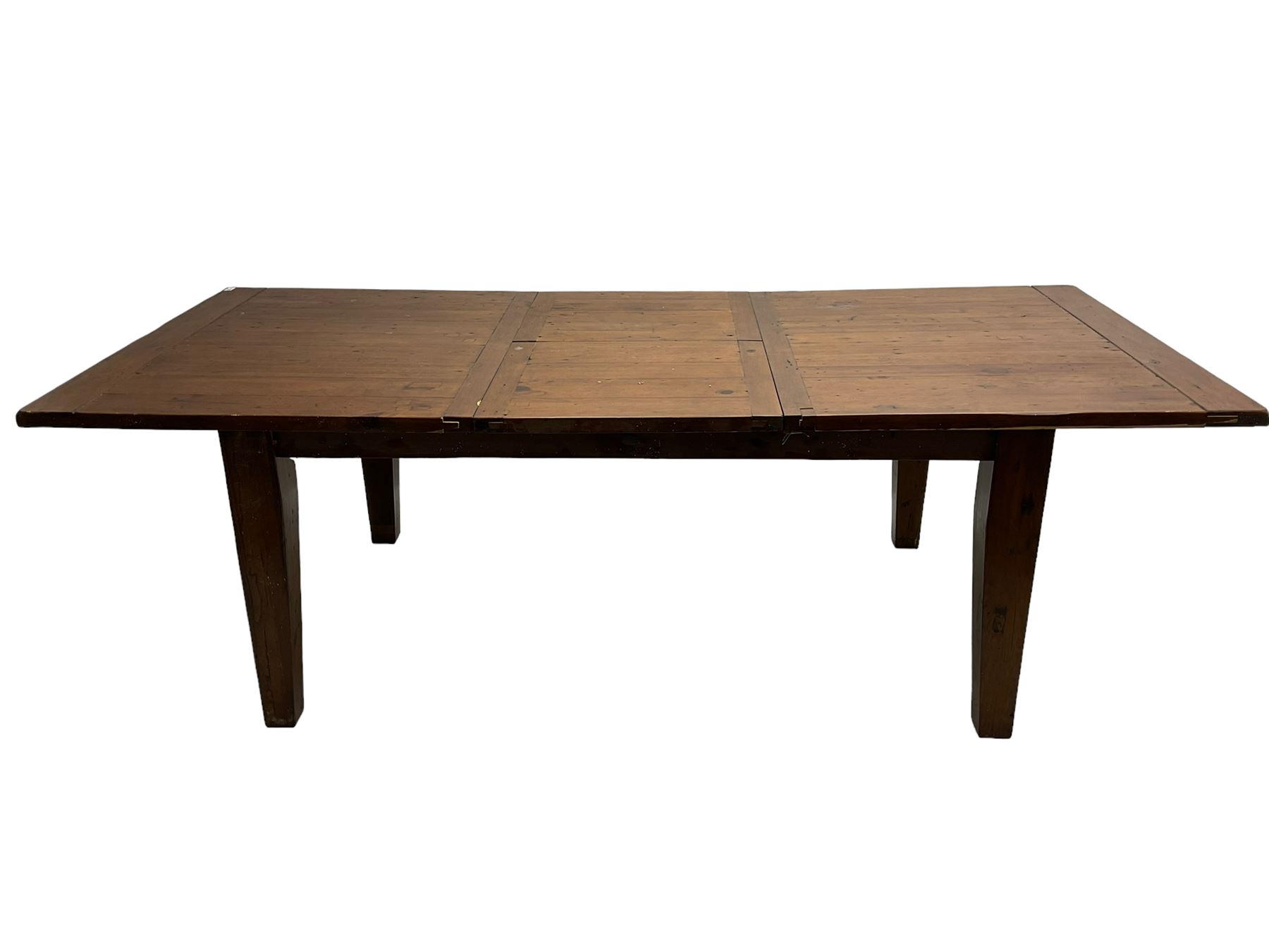 Hardwood dining table - Image 5 of 5