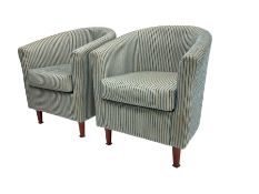 Pair tub armchairs