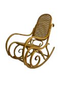 Early to mid-20th century Michael Thonet design bentwood rocking chair