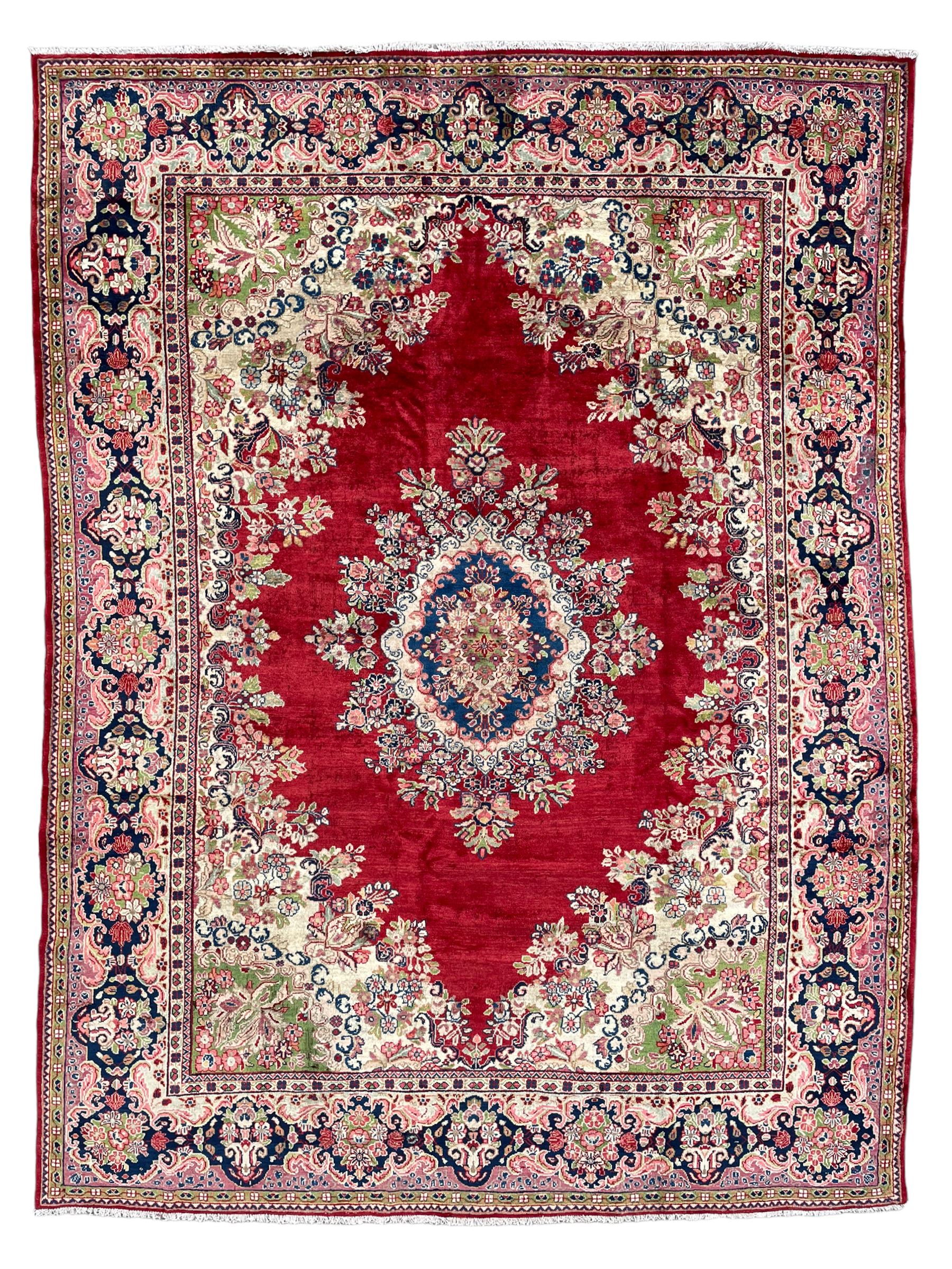 Persian Mahal crimson ground carpet