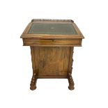 Victorian walnut davenport desk