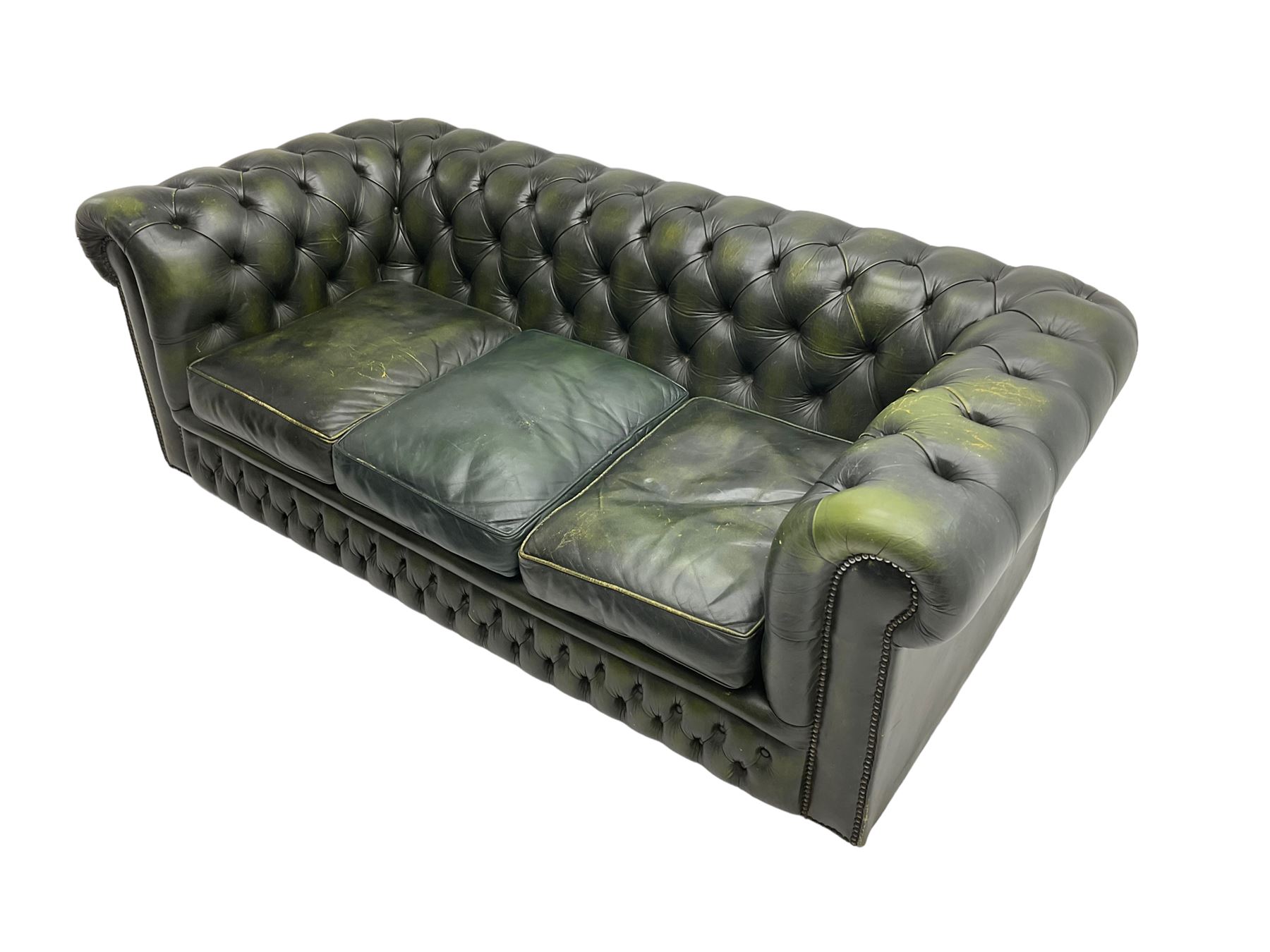 Chesterfield three seat sofa - Image 2 of 7