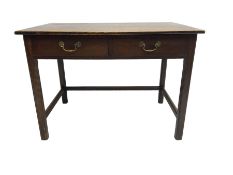 Early to mid-20th century oak side table