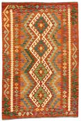 Anatolian Turkish Kilim amber ground rug