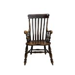 Late 19th century elm farmhouse armchair