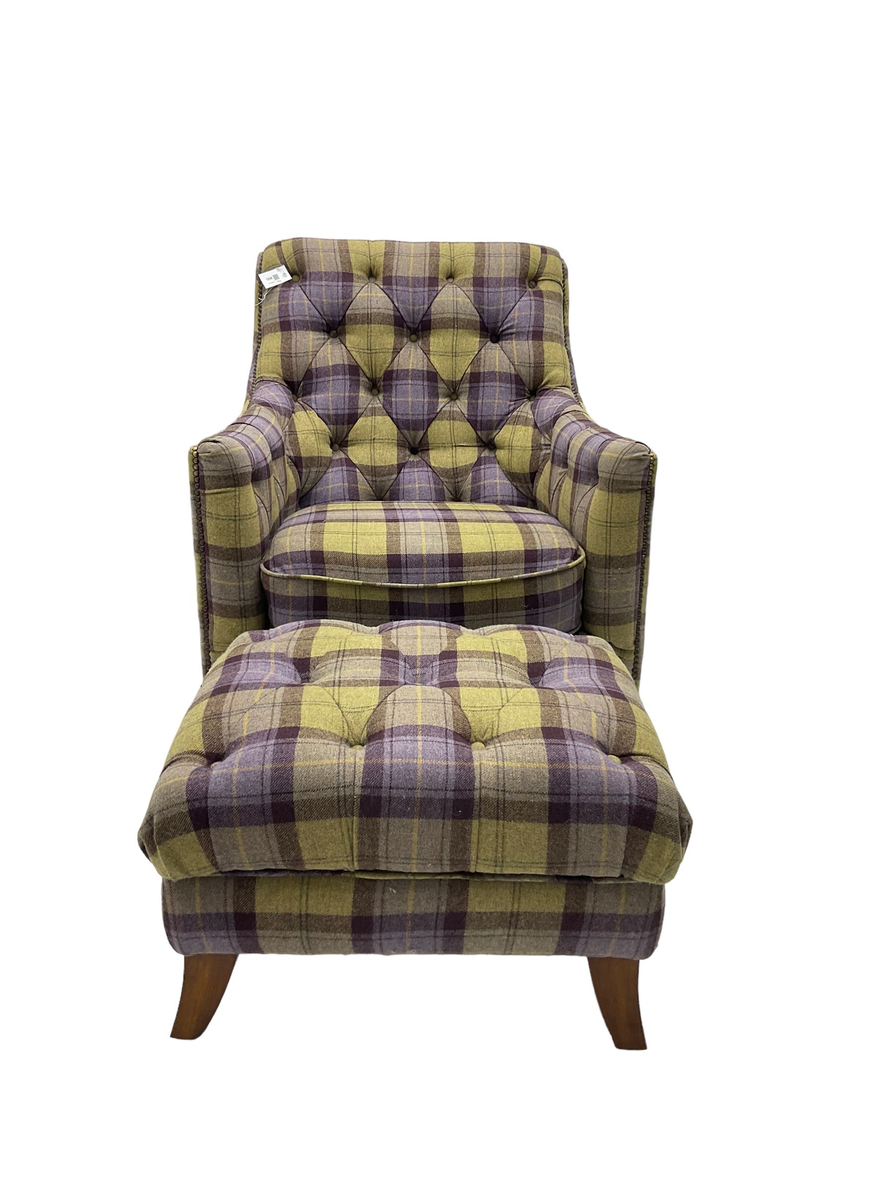 Rogers of York - traditional shaped armchair - Image 5 of 5