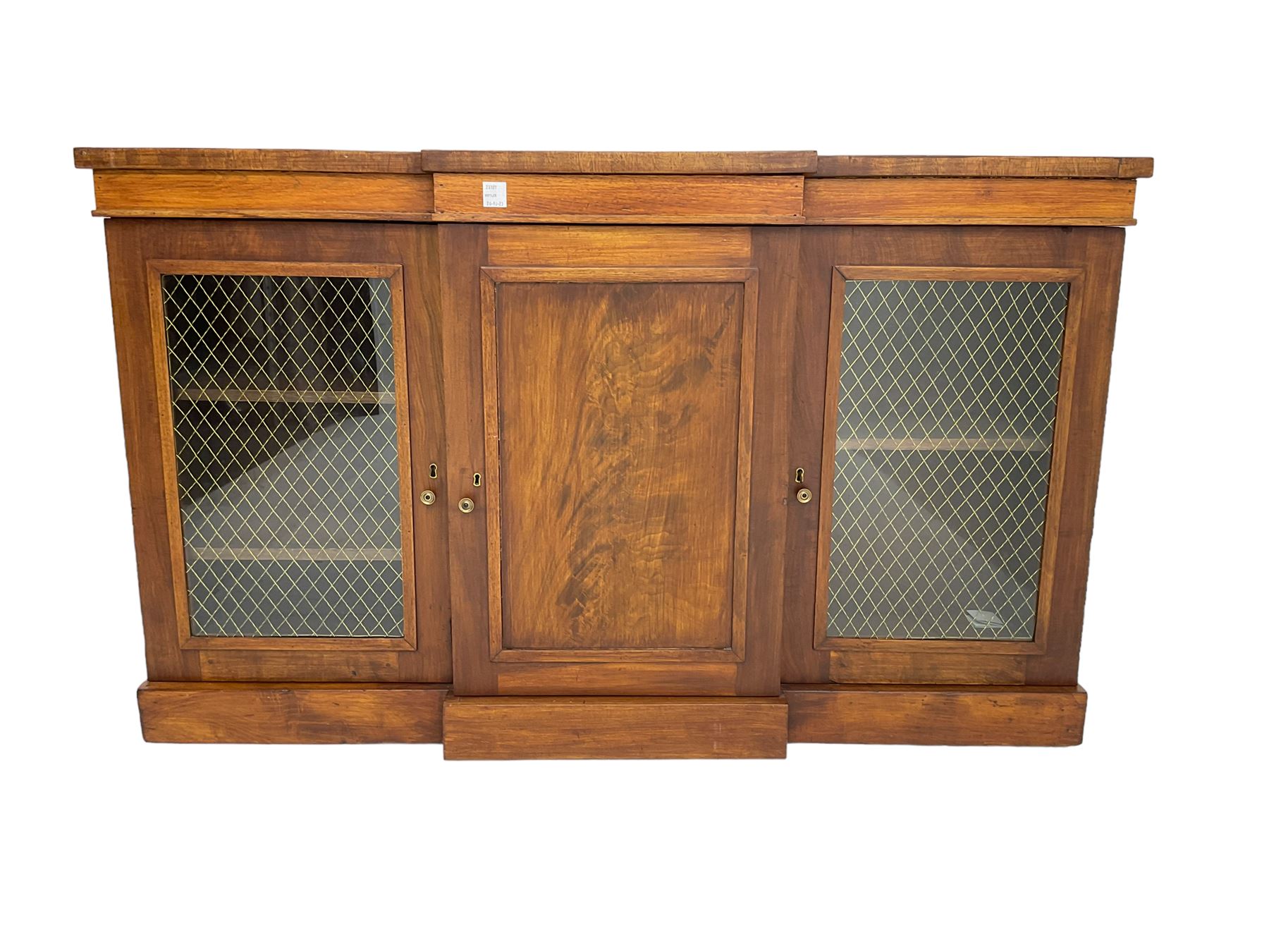 Regency design breakfront credenza