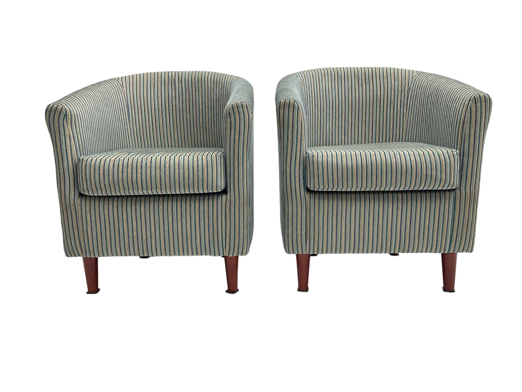 Pair tub armchairs - Image 7 of 7