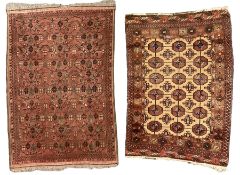 Old Afghan red ground rug